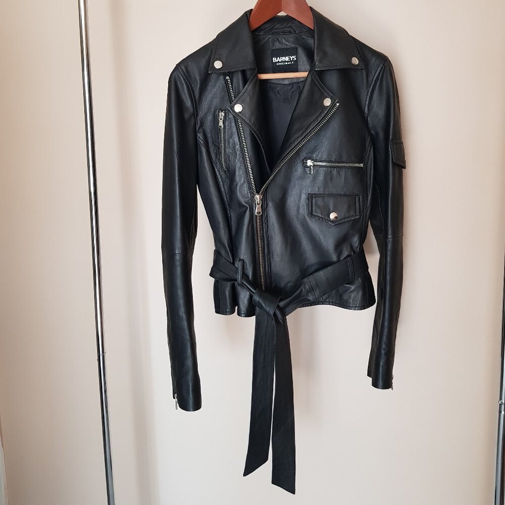 EUC Barneys genuine leather jacket
